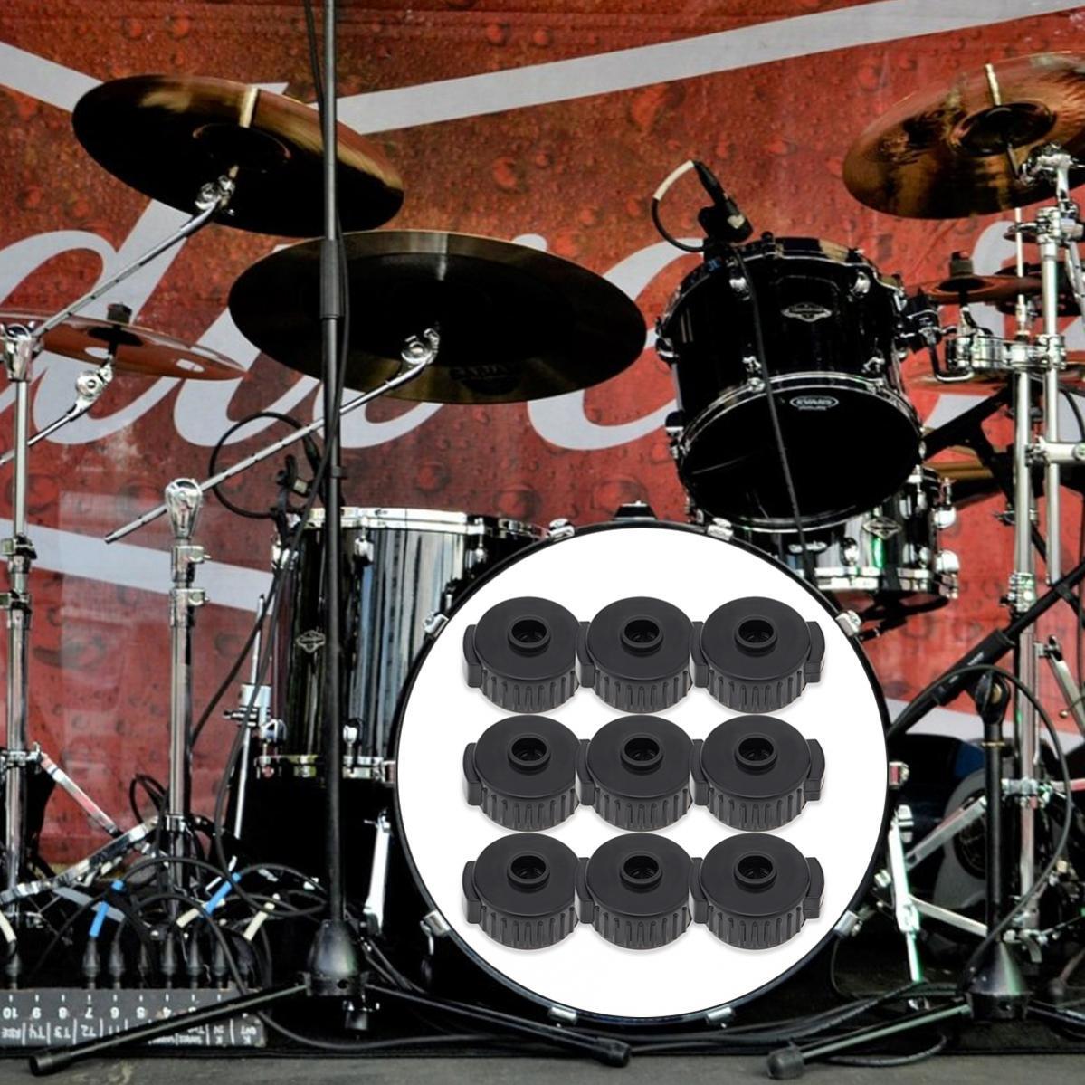 9Pcs Plastic Cymbal Quick Release Cap Drum Nuts Replacement Cymbals Accessory US