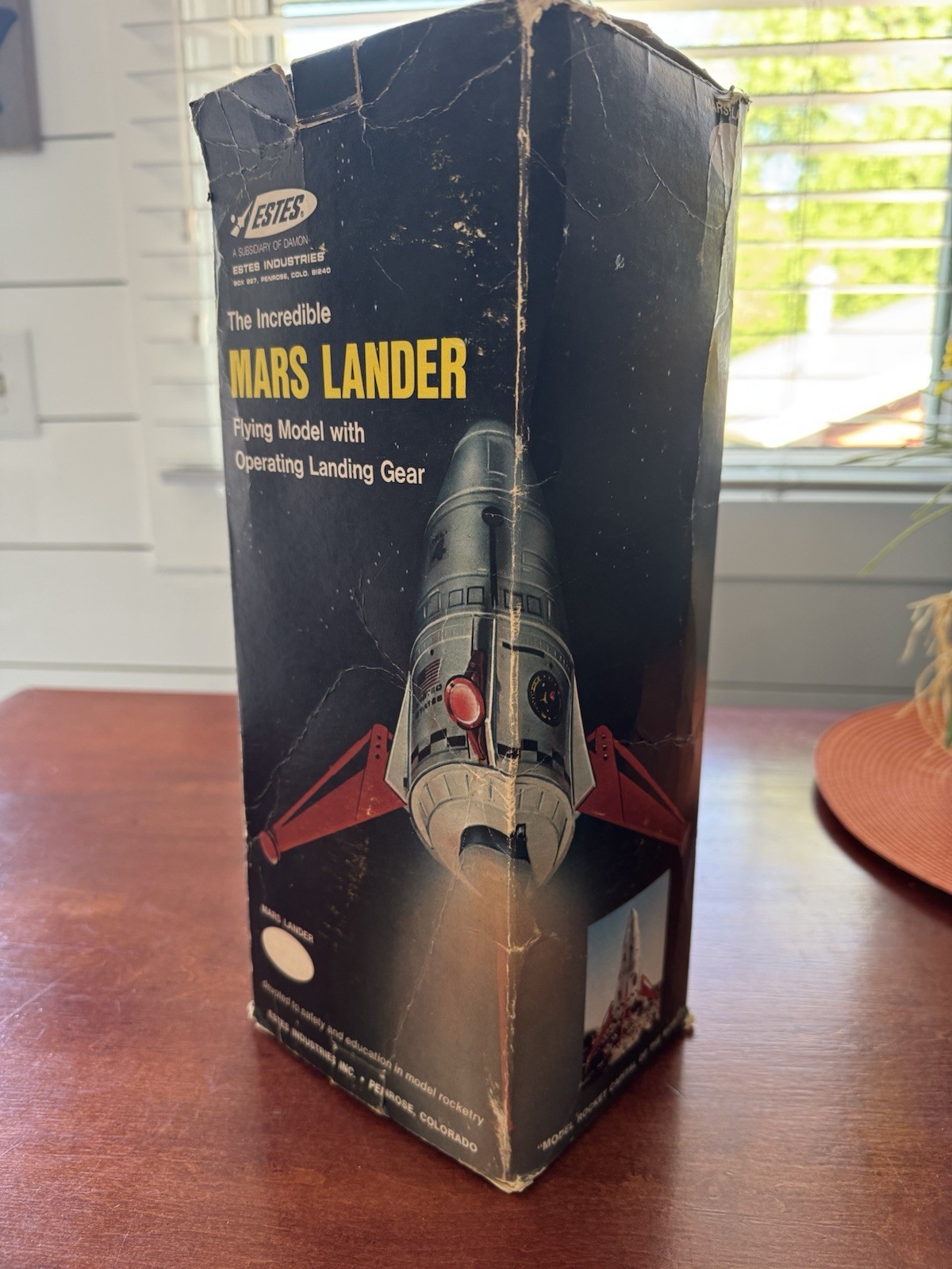 Estes Mars Lander Flying Model Kit K-43 Original Box Only