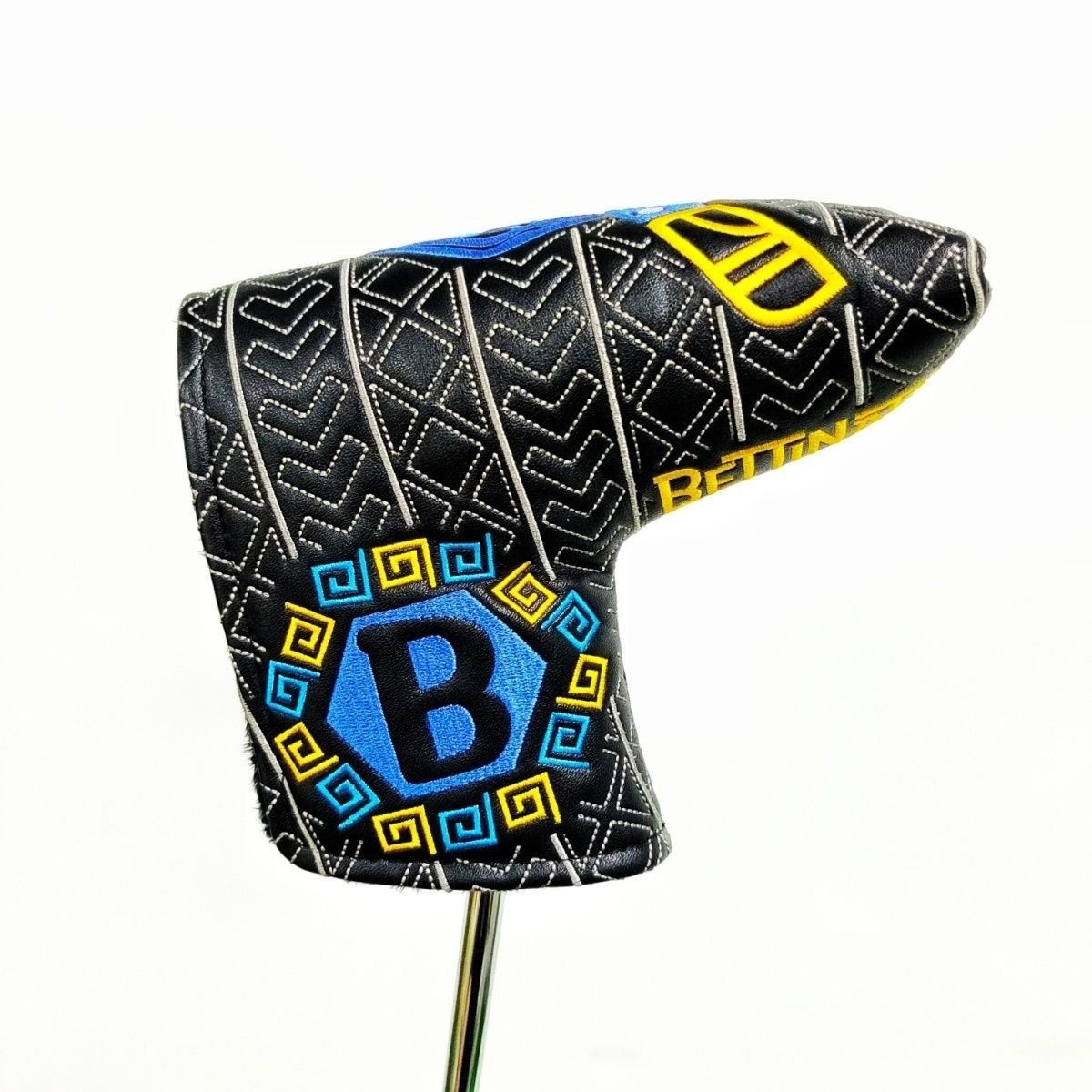 Golf putting rod set with straight bar shaped eagle embroidery magnetic suction