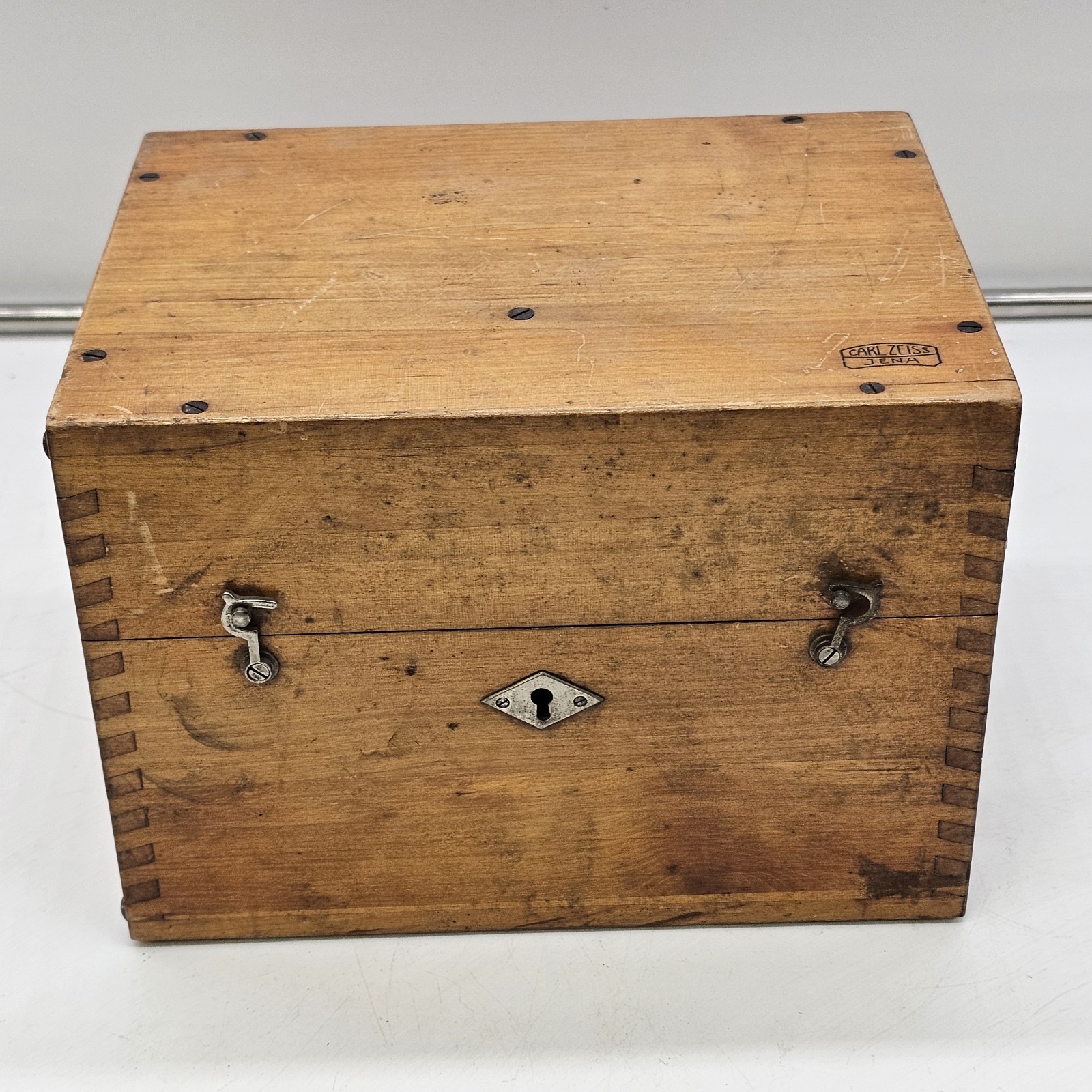 Vintage Carl Zeiss Jena Germany No 9068 Optometry Measuring Instrument Wood Case