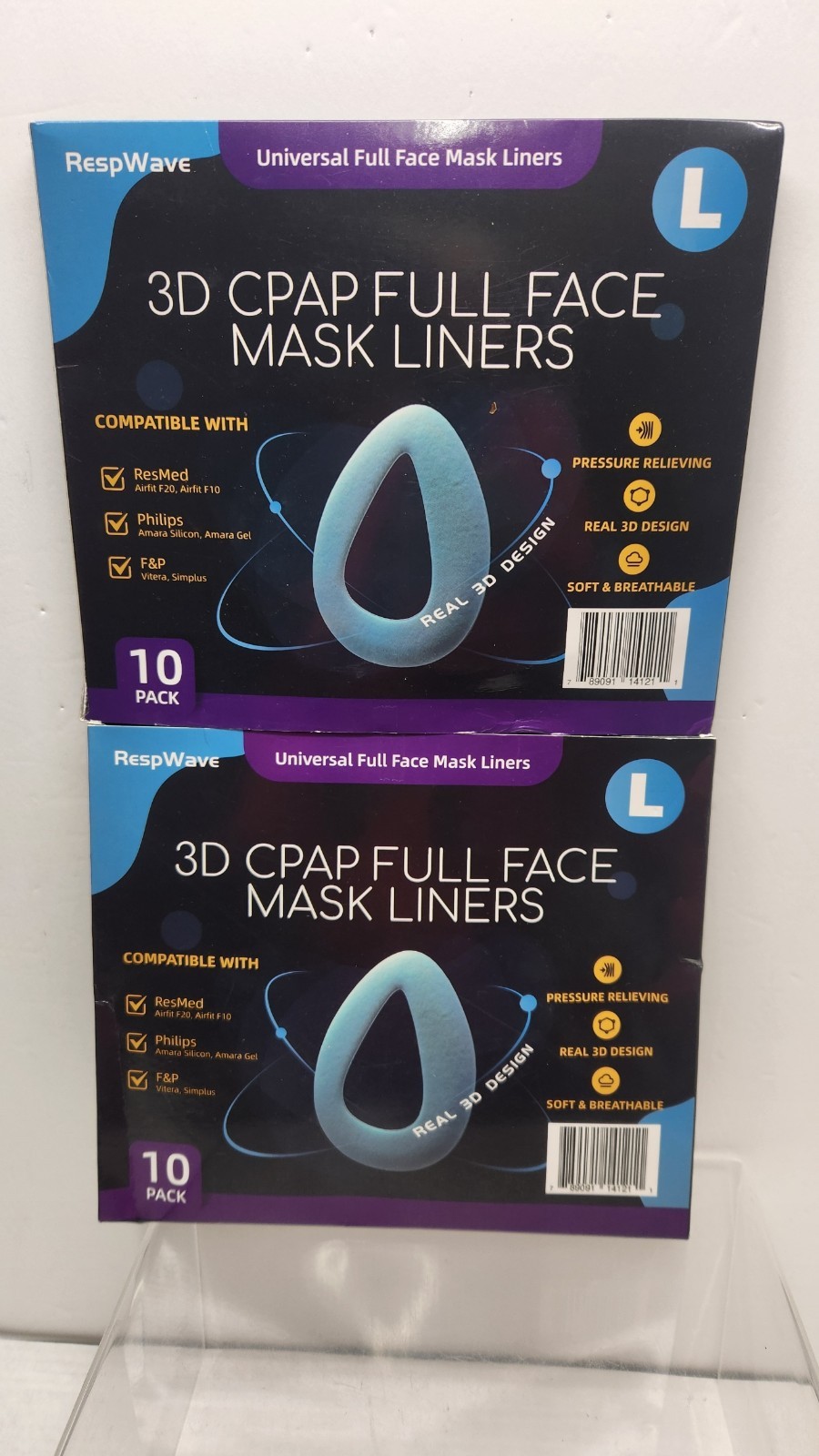20-CPAP Mask Liners, LARGE, Fits AirFit F20 F10 Simplus Vitera Read Details