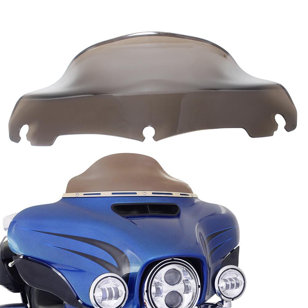 9 inch Smoke Wave Windshield Windscreen Fit For Harley Touring Street 2014-2022