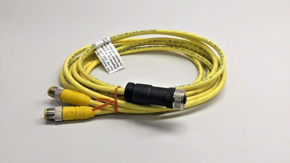 HH Barnum ASB2-PB7-NO-1M-HHB New Splitter Cord Cable Assy 4-Pin 3-Wire Lumberg