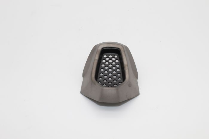 ZOX Helmets Mouth Piece Matte Black Chrome 86-95128-04