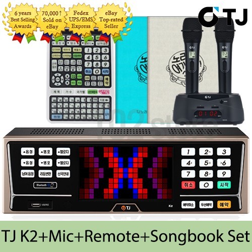 TJ Taijin Media K2 Karaoke Machine 1TB + TMW-80 Mic + Remote + Song Book