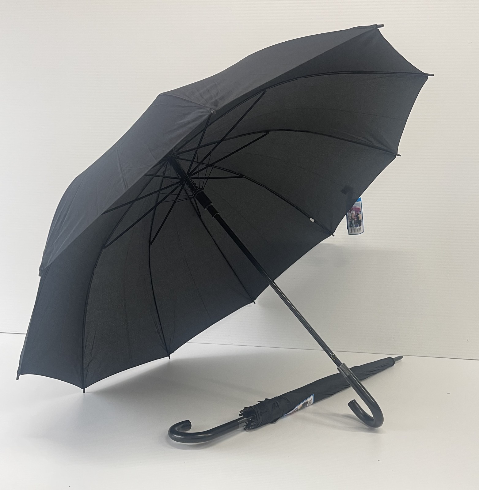 Jumbo umbrella, Class umbrella, Larger umbrella, Black stick umbrella