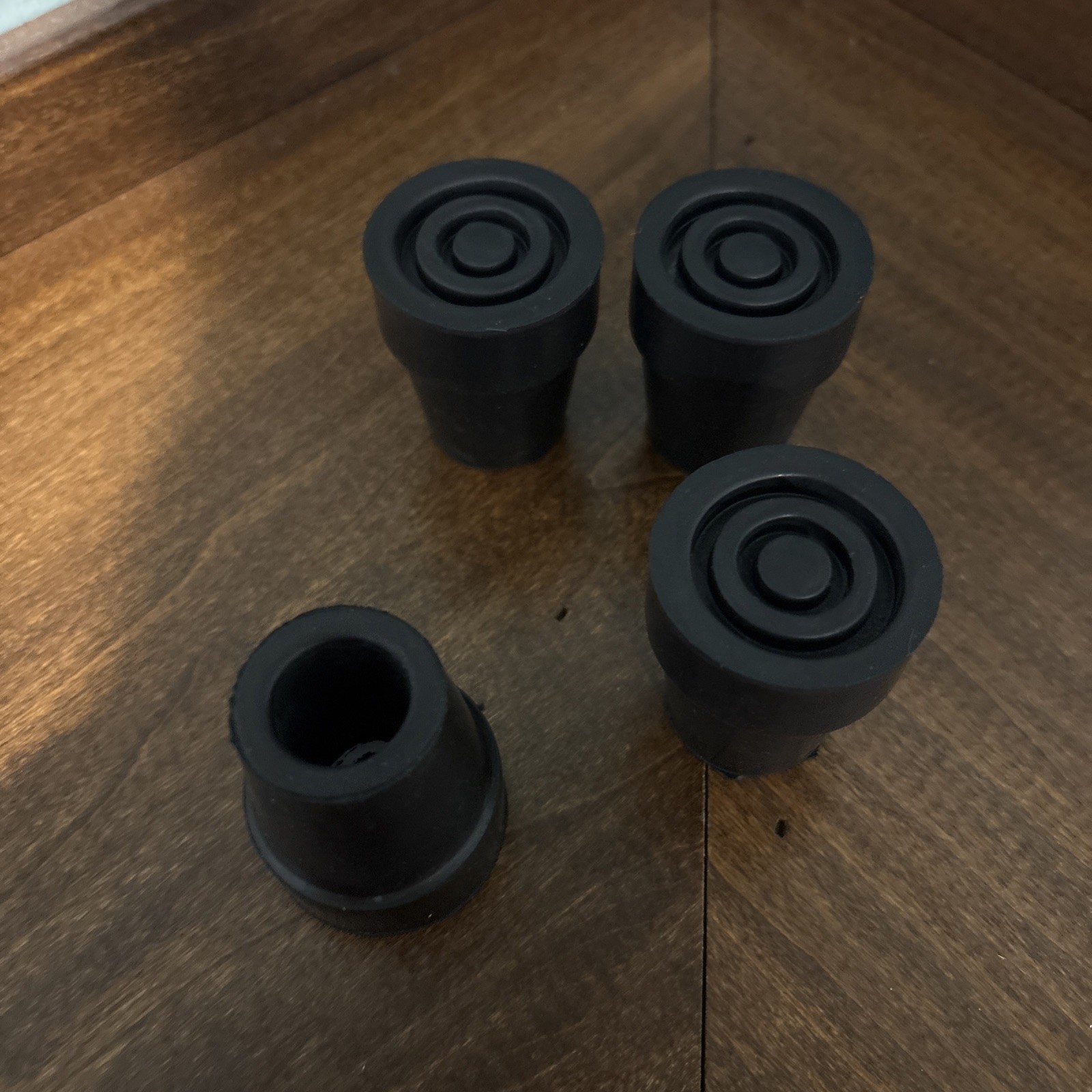 4 Pack Replacement Rubber Cane Tips 3/4 Inch Heavy Duty Rubber Crutch Tips Non S