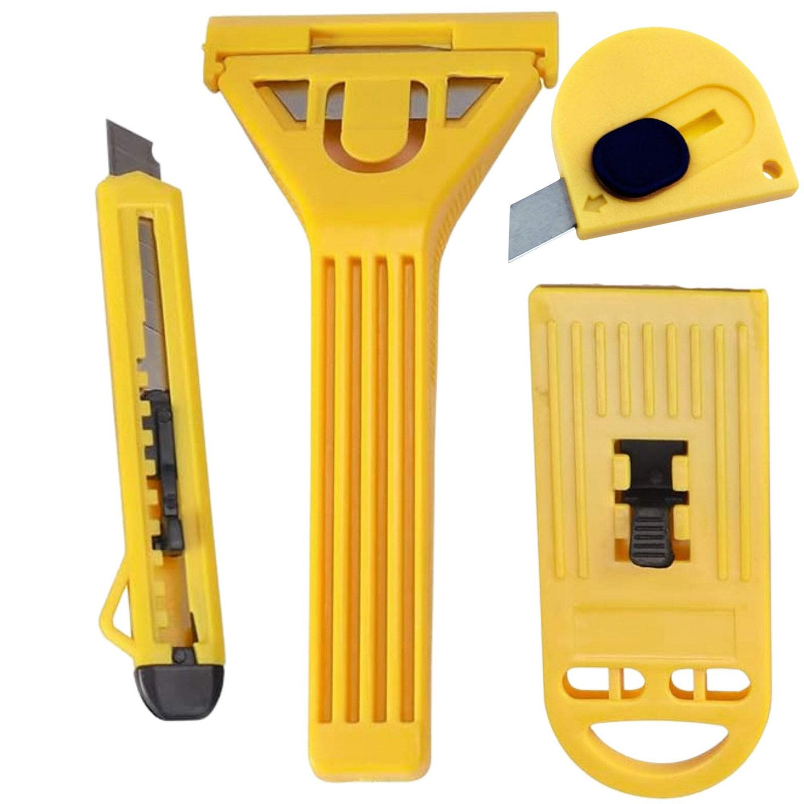 4-in-1 Utility Tool Set – Knife, Opener, Scraper & Window Cleaner:1 Set