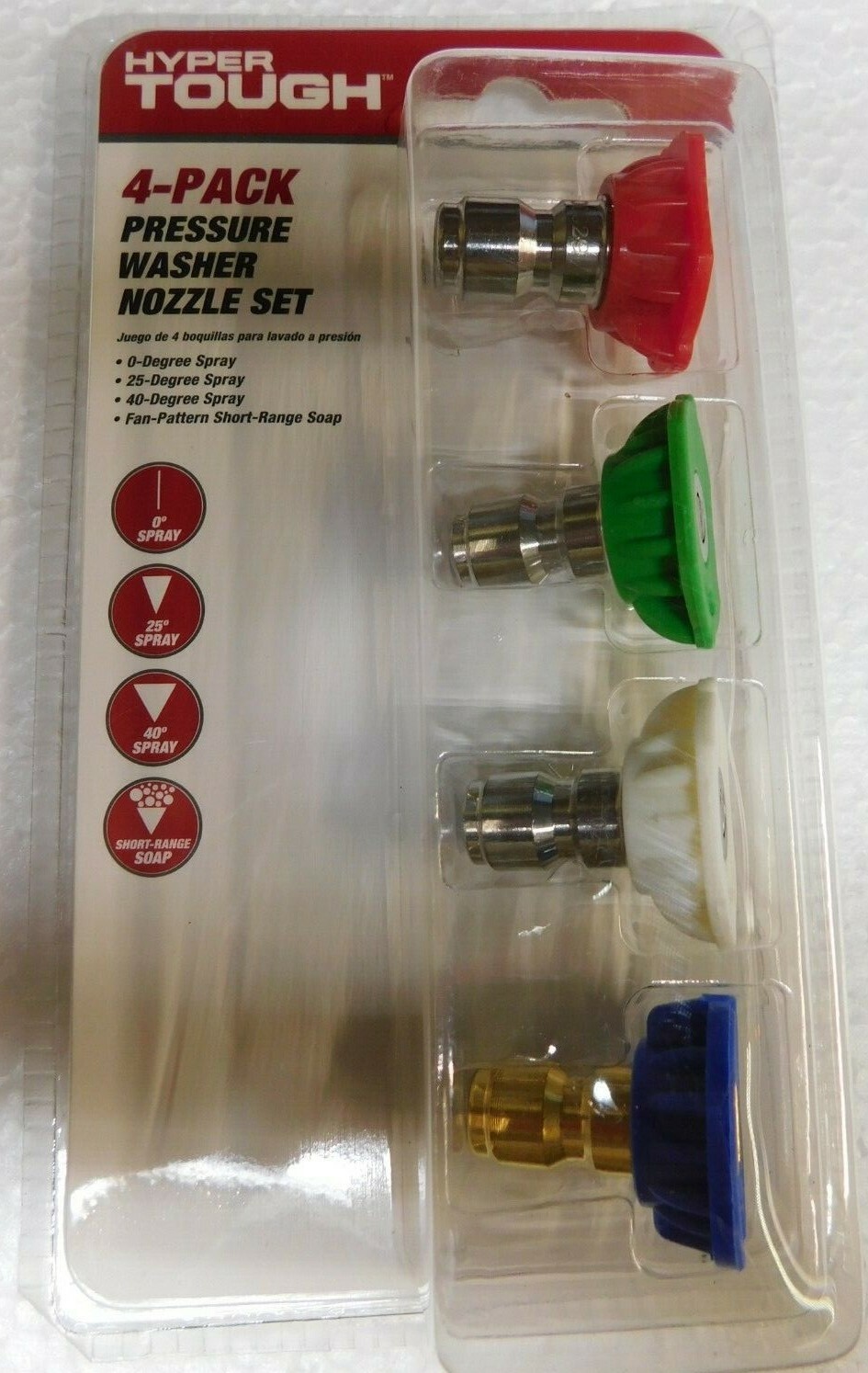 Hyper Tough 4-Pack Pressure Washer Set