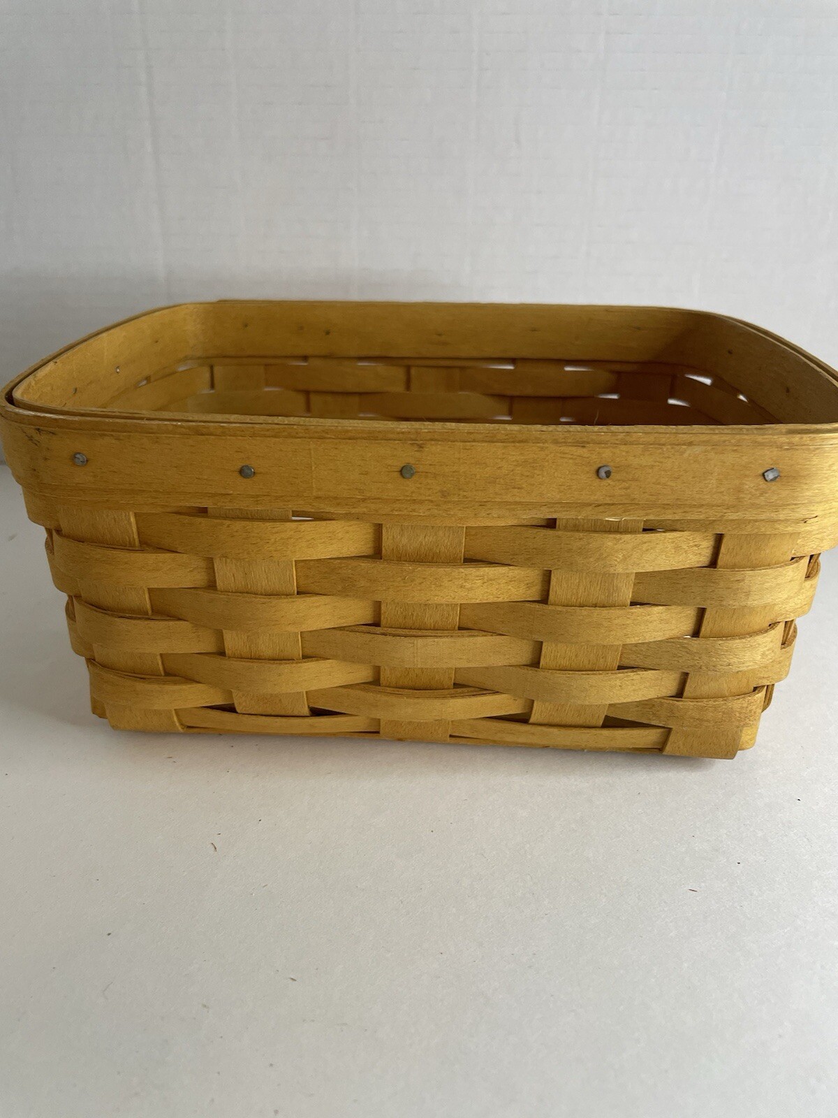 Longaberger 2000 Address Success Start Basket And Protector Set EUC