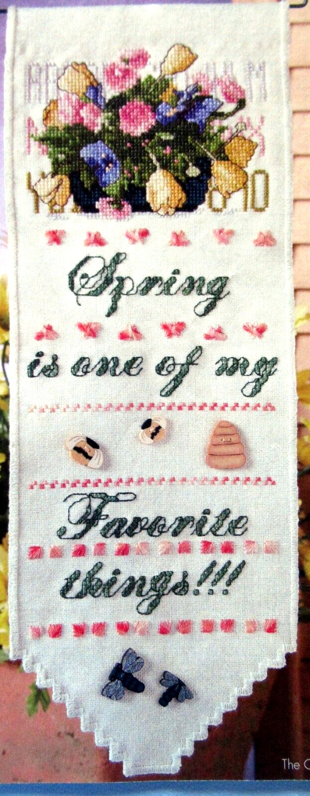 Bunnys Basket Spring Bellpull Everything A Season Chick CROSS STITCH PATTERNS