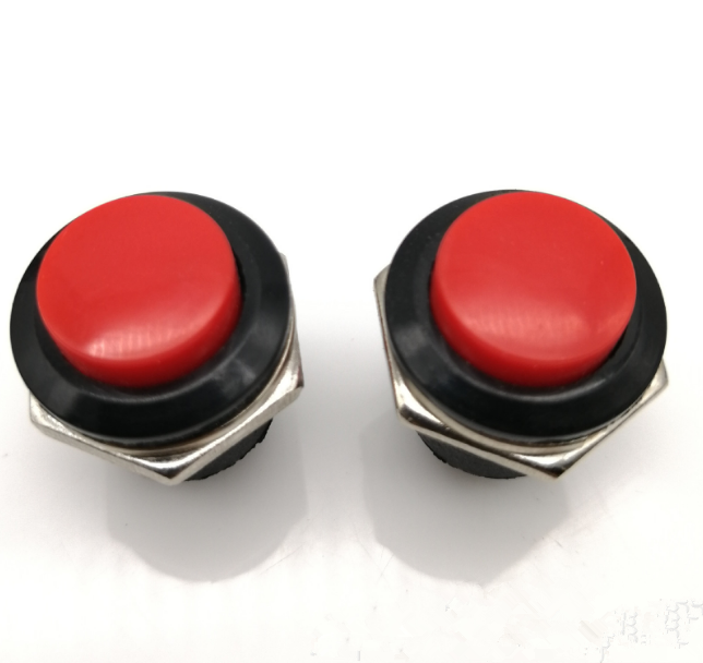 6Pcs Mini 12mm Waterproof Momentary ON/OFF Push Button Round Switch