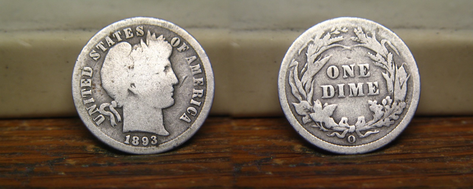 1893-O BARBER LIBERTY HEAD SILVER DIME 1893O US COIN