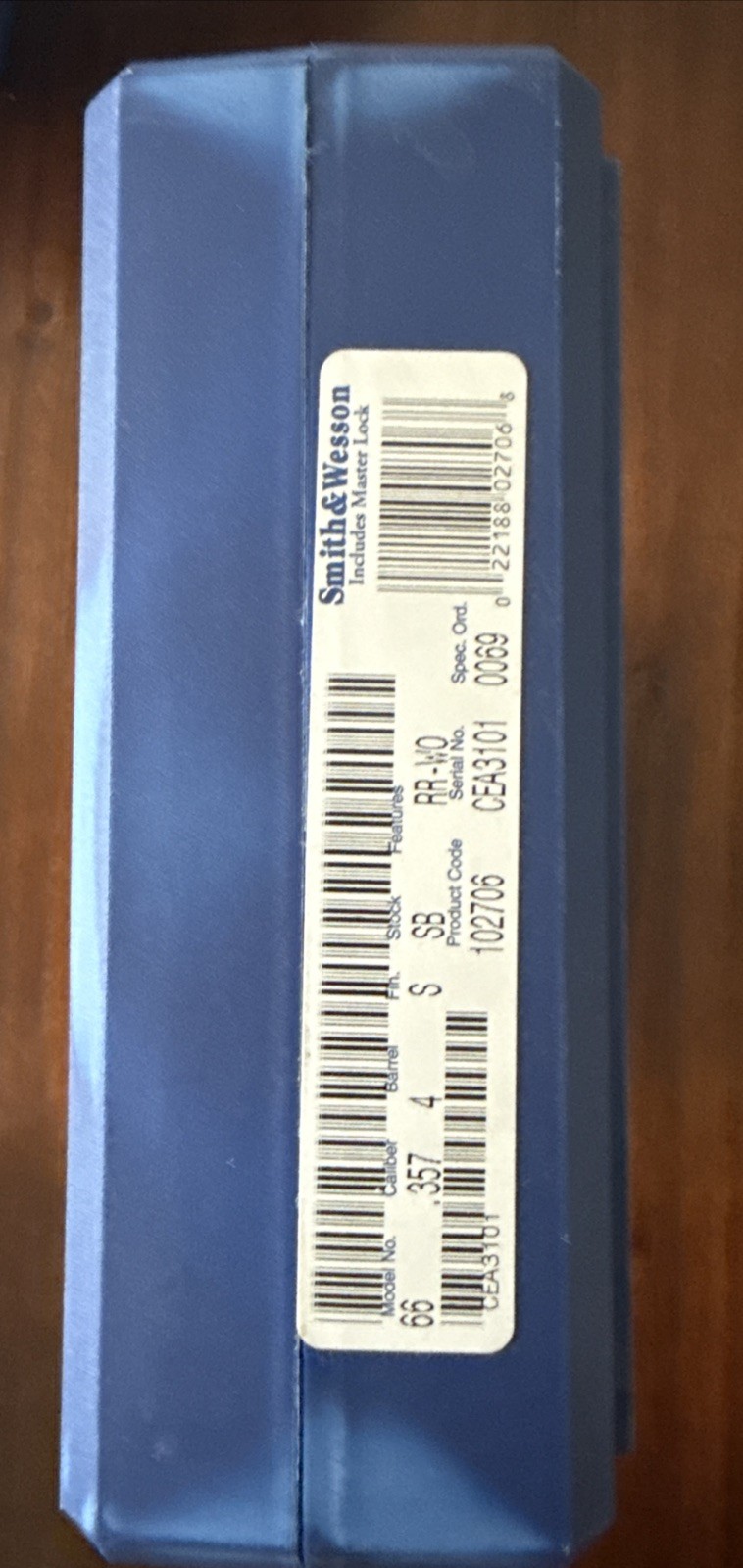 SMITH & WESSON .357 FACTORY GUN CASE FREE SHIPPING