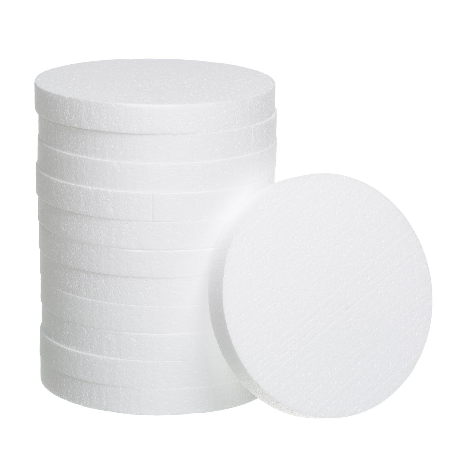 Crafare 8 Inch Foam Circles for Crafts 12pcs Round Foam Discs 1 Inch Thick fo...