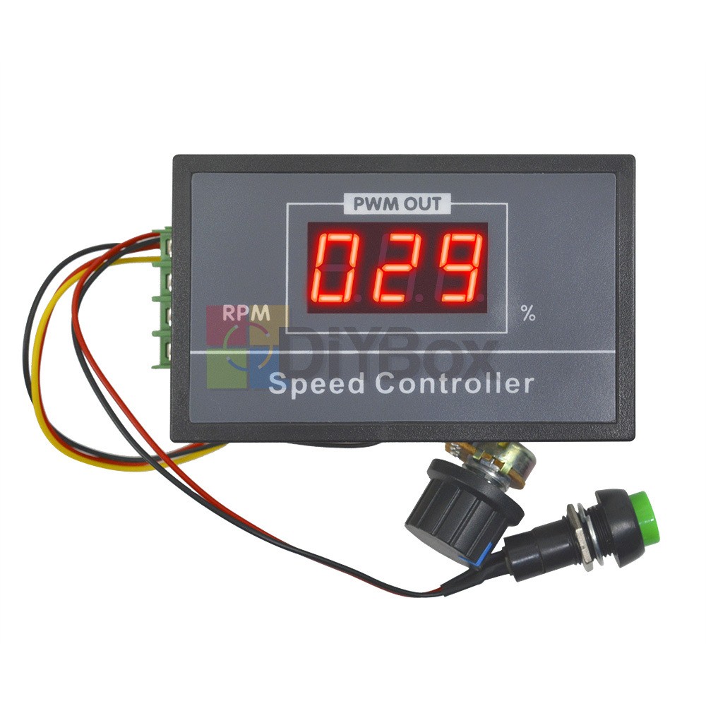 DC 6V 12V 24V 48V 60V 30A Digital LED Display PWM DC Motor Speed Controller New