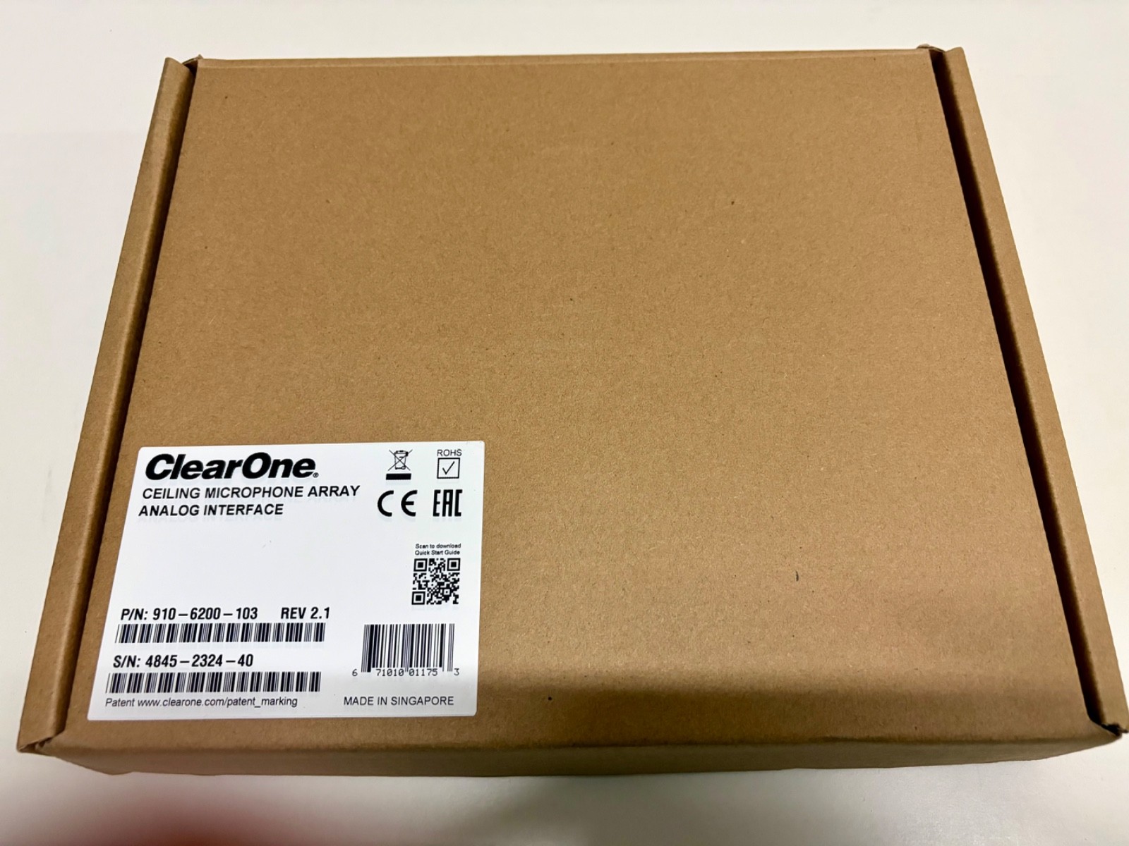 CLEARONE CEILING MIC ARRAY ANALOG-X INTERFACE BOX (Open Box)
