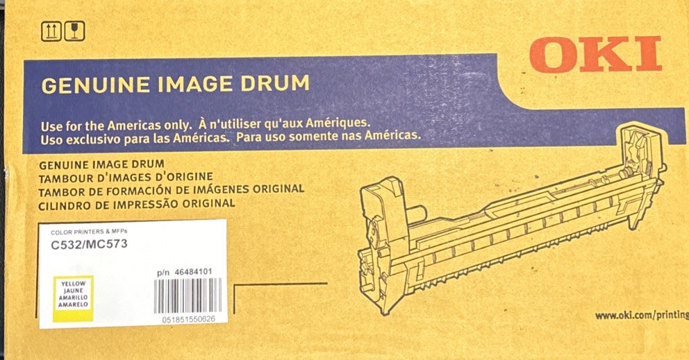 Oki Image Drum 46484101 Yellow for Oki C532dn MC573dn