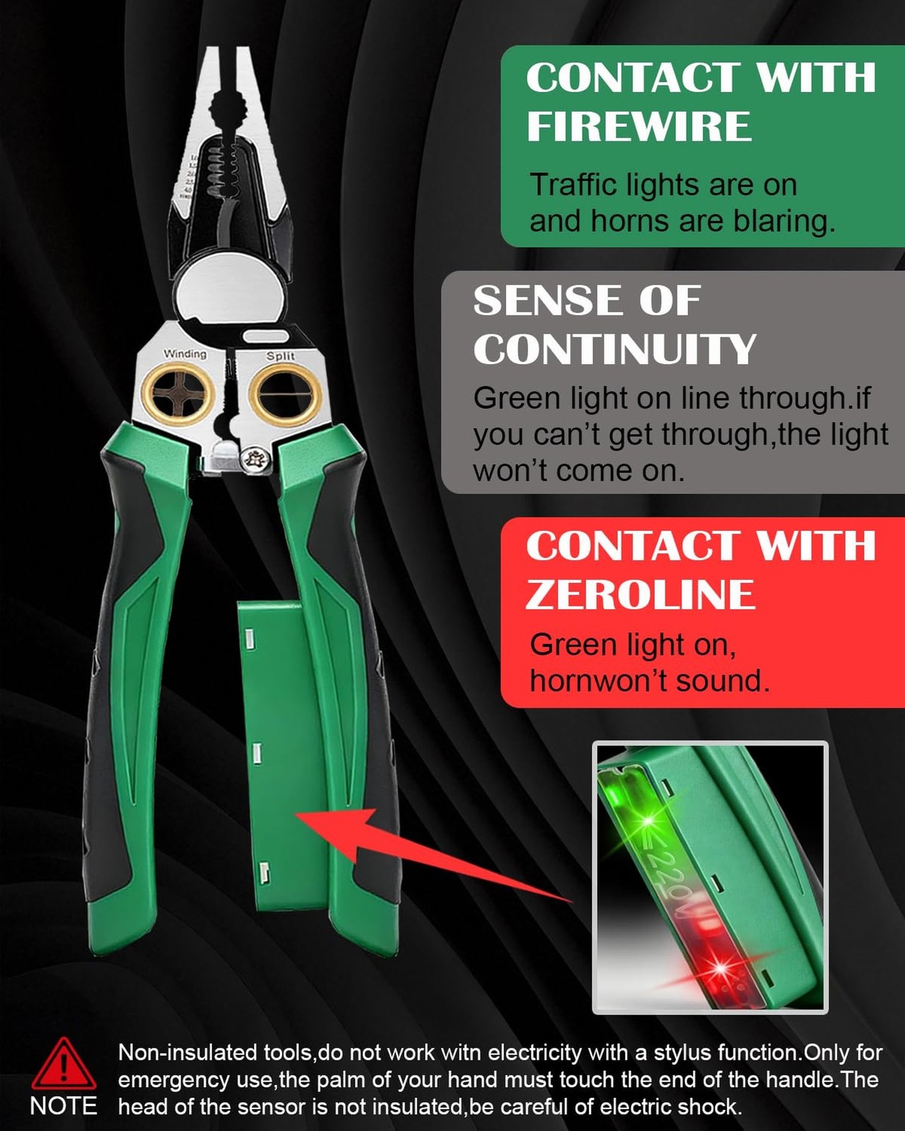 Chicat 8-in-1 Wire Stripper with Voltage Tester,Multi-function Elec... Fast Ship