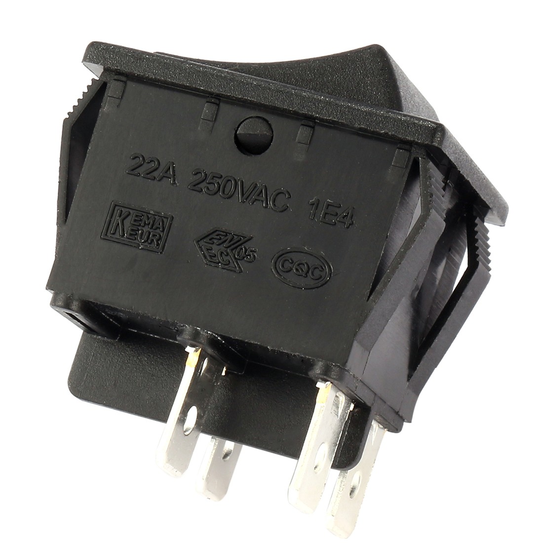 5pcs AC 20A/125V 22A/250V DPST 4P 2 Position I/O Boat Rocker Switch