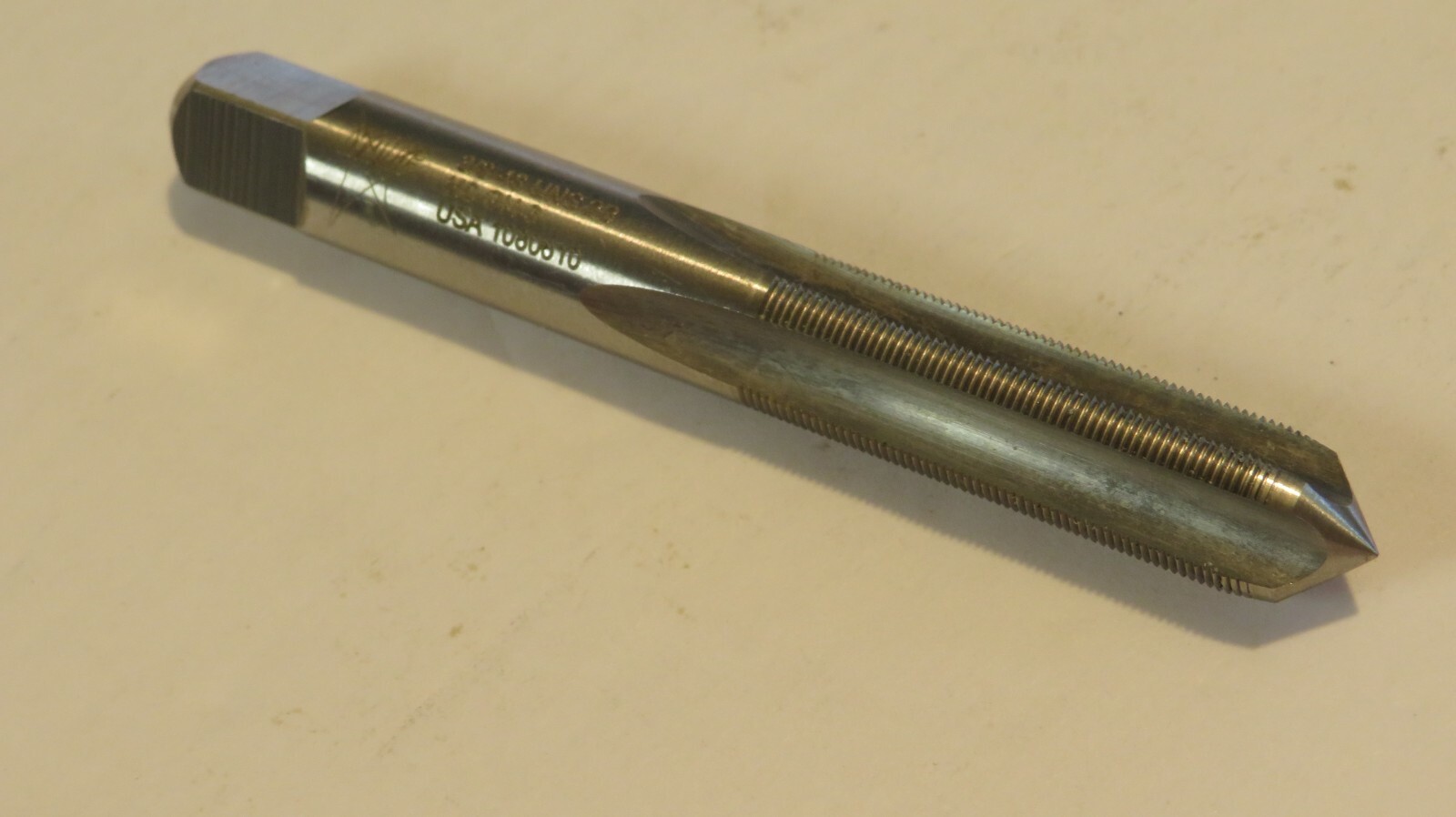 3/8-48 UNS 2B HS GH-3 4 FLUTE PL HAND TAP  NORTH AMERICAN TOOL MADE USA* 2-PACK*