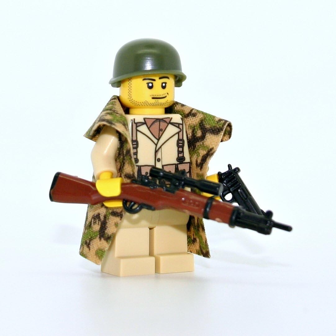 American World War 2 Sniper Soldier Army Custom made with real LEGO® minifigure