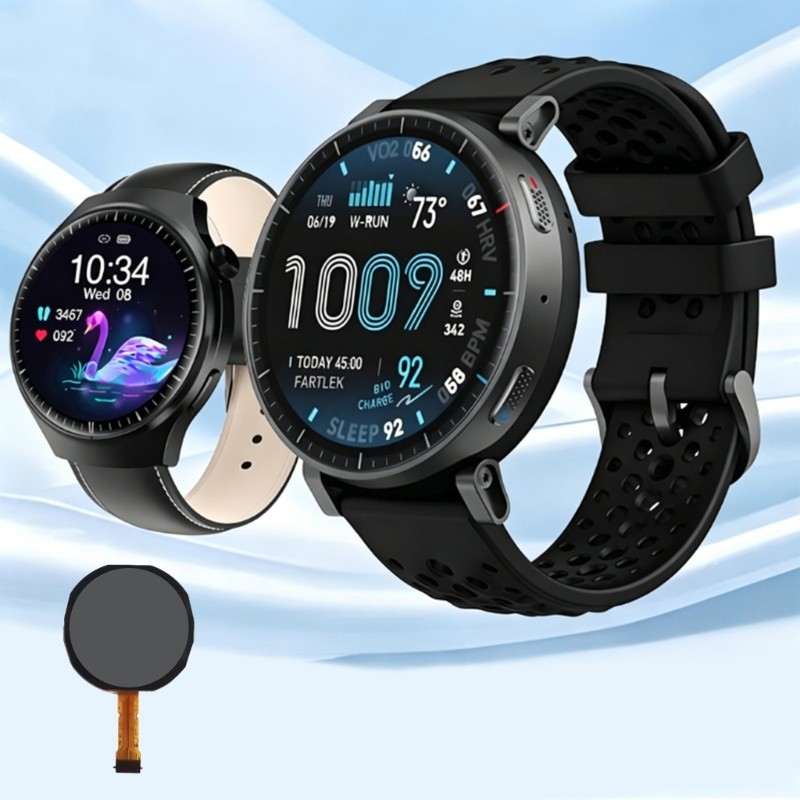 1.2inch Circular LCD Screen 240x240 Resolution Replacement For Smartwatch