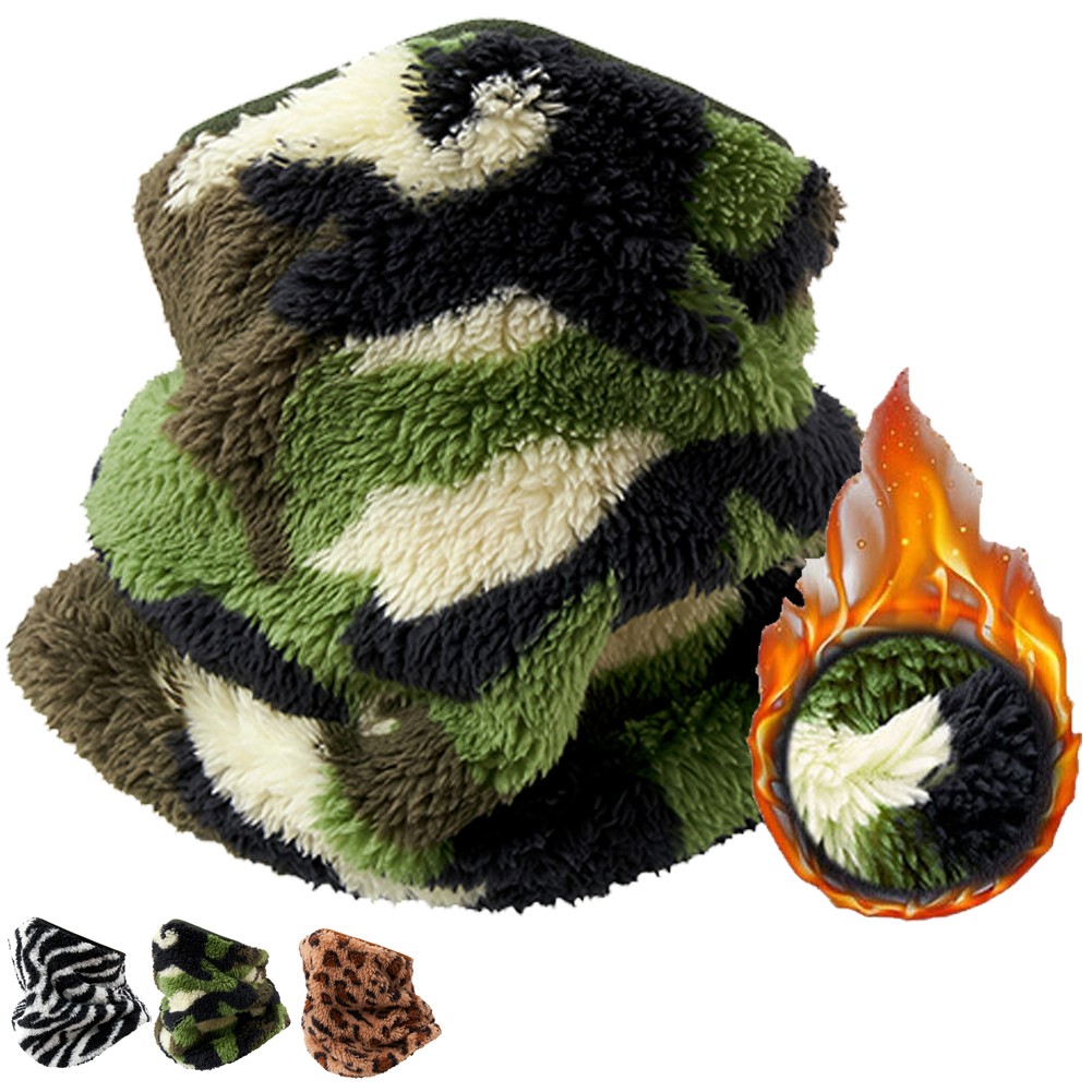 Winter Fleece Face Mask Cover Scarfs Neck Warmer Gaiter for Men Women Outdoor