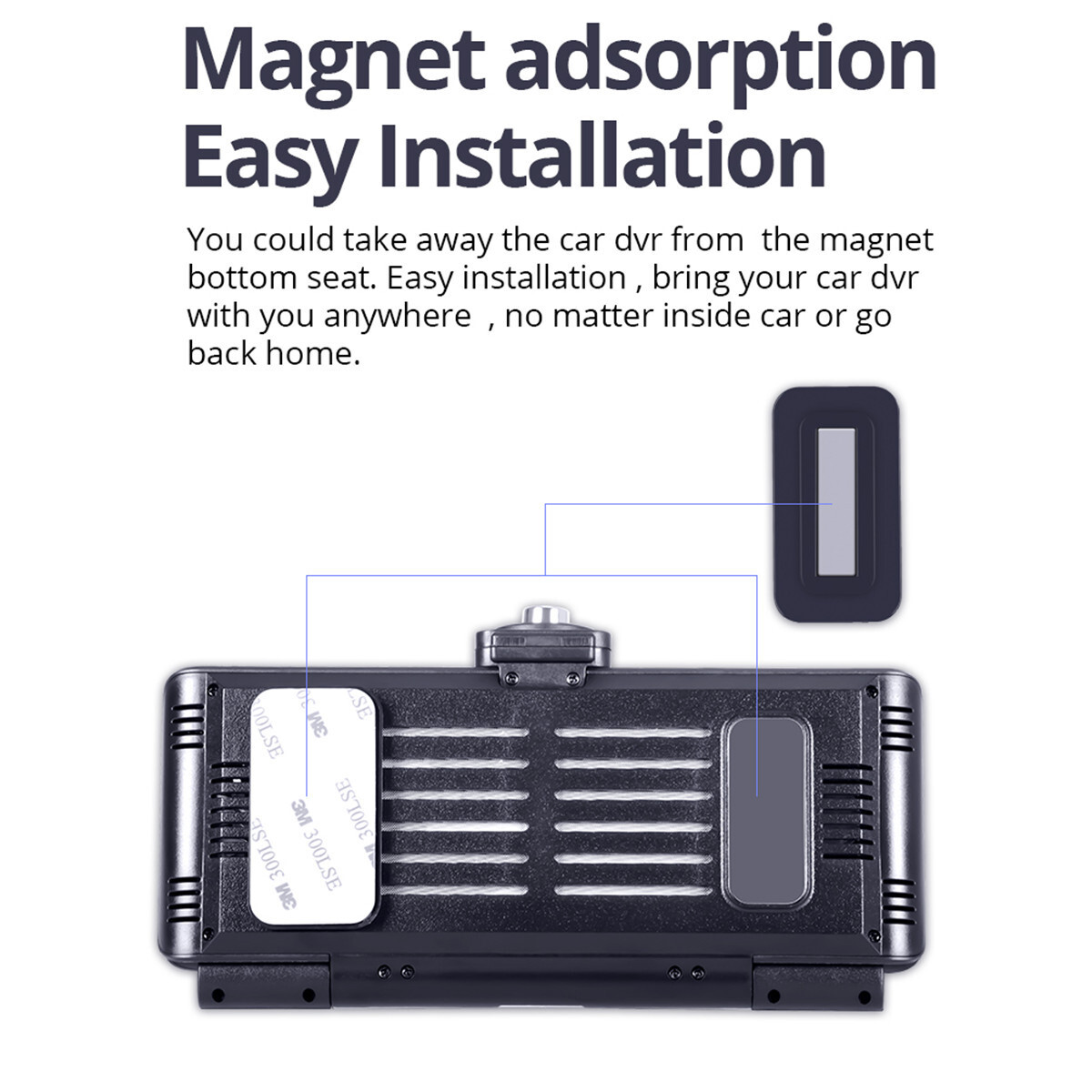 Dash Cam Car DVR Recorder Front Rear Camera Touch Screen GPS WIFI Android 5.1