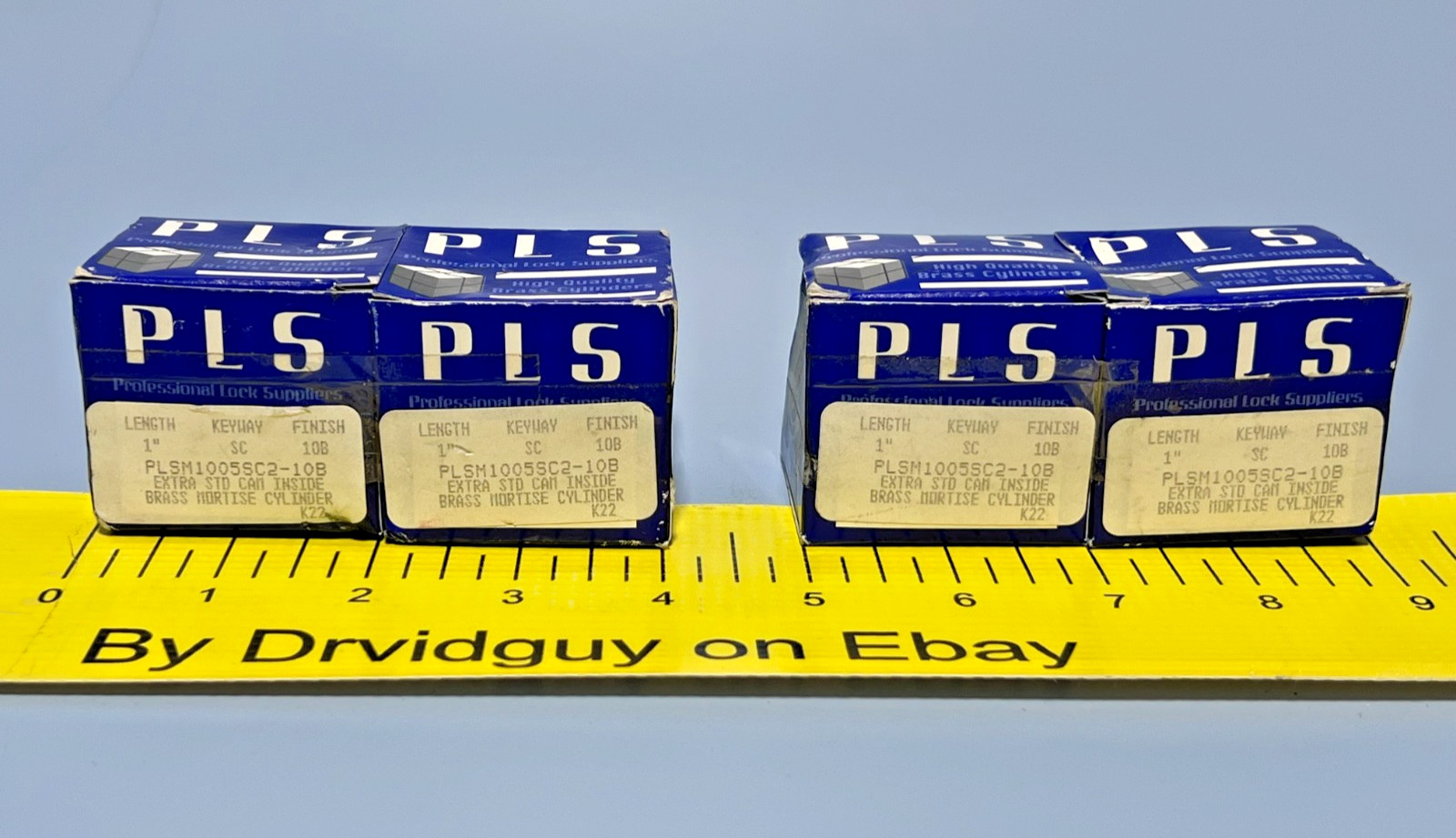 QTY 4 PLS PLSM1005SC2-10B Extra STD Cam Inside Brass Mortise Cylinders