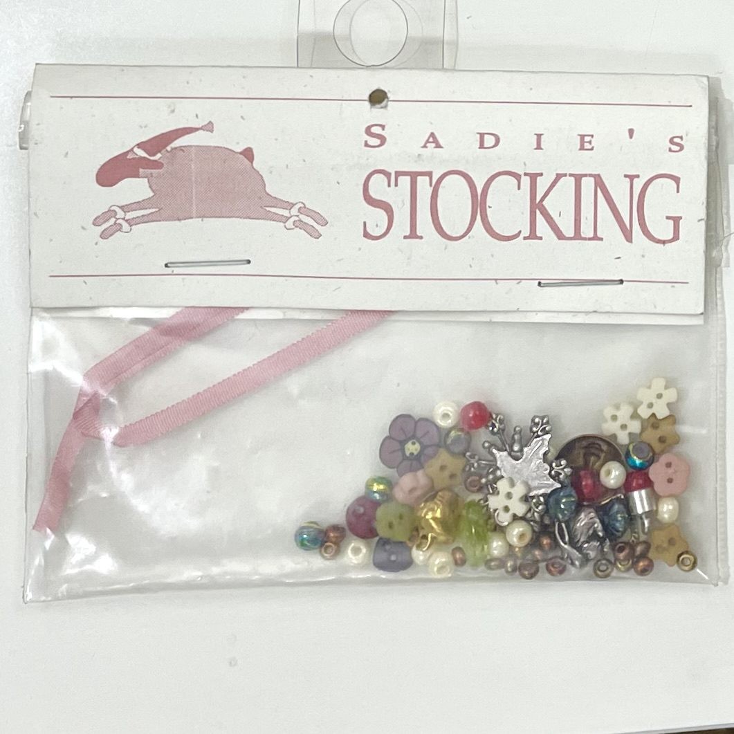 Shepherds Bush cross stitch stocking Sadie Embellishment pack needlework charms