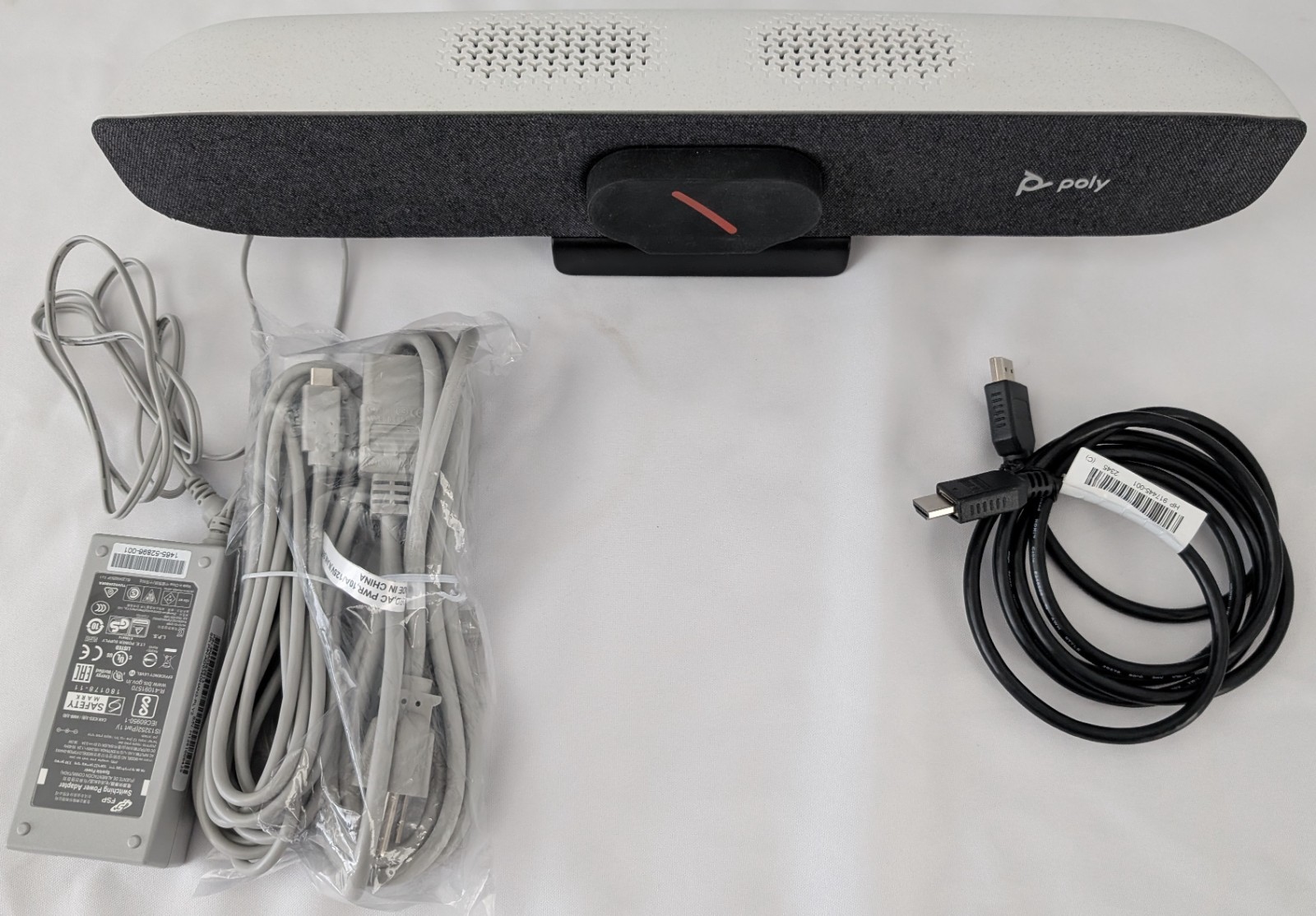 HP Poly Studio 2201-69390-001 R30 USB Video Bar 4K w/ NoiseBlockAI *Used/Works*