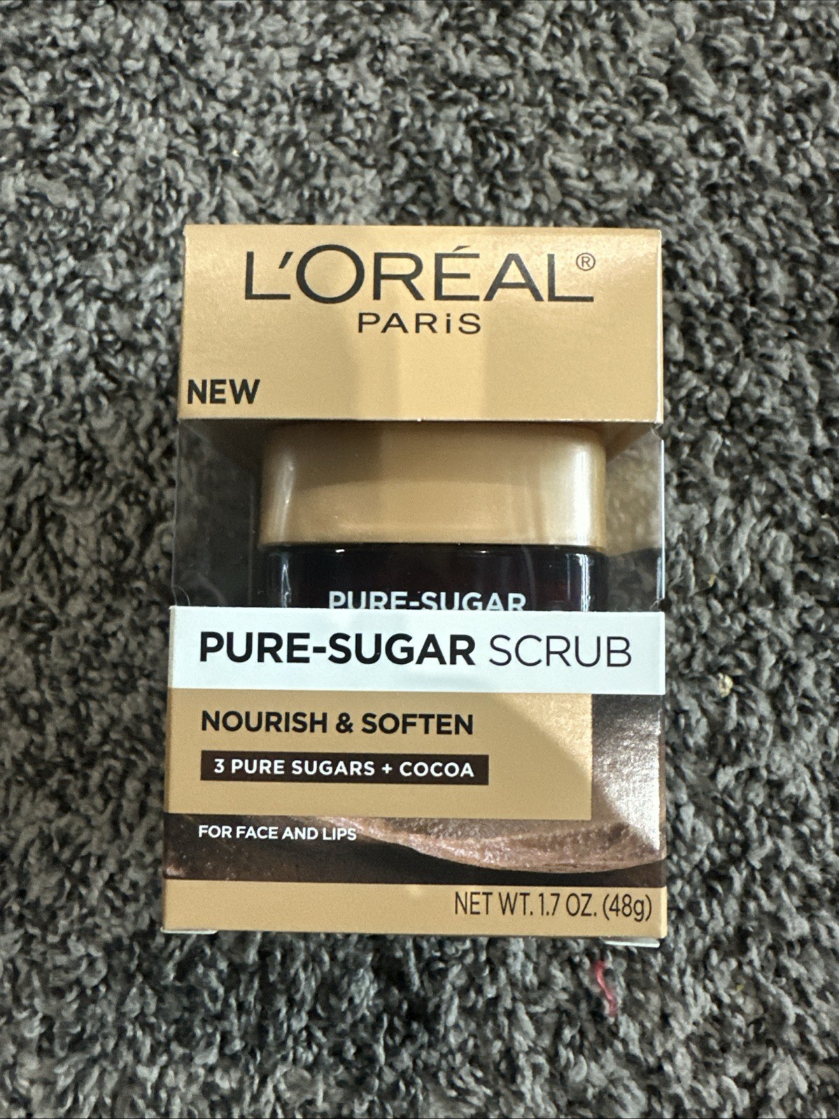 L’Oréal Paris Pure Sugar Scrub 3 Pack Nourish & Soften 3 Sugars + Cocoa New