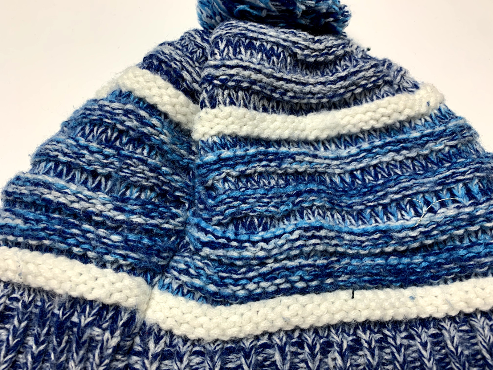 Swisscom Pom Pom Winter Beanie Blue Hat