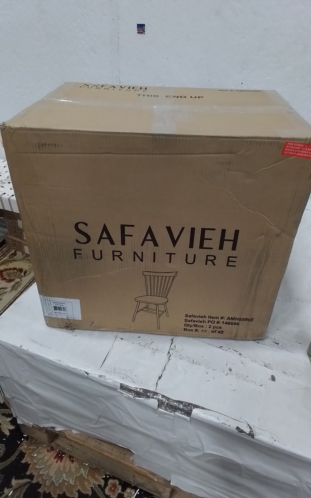 Safavieh PARKER SPINDEL SIDE CHAIR, Reduced Price 2172749378 AMH8500E