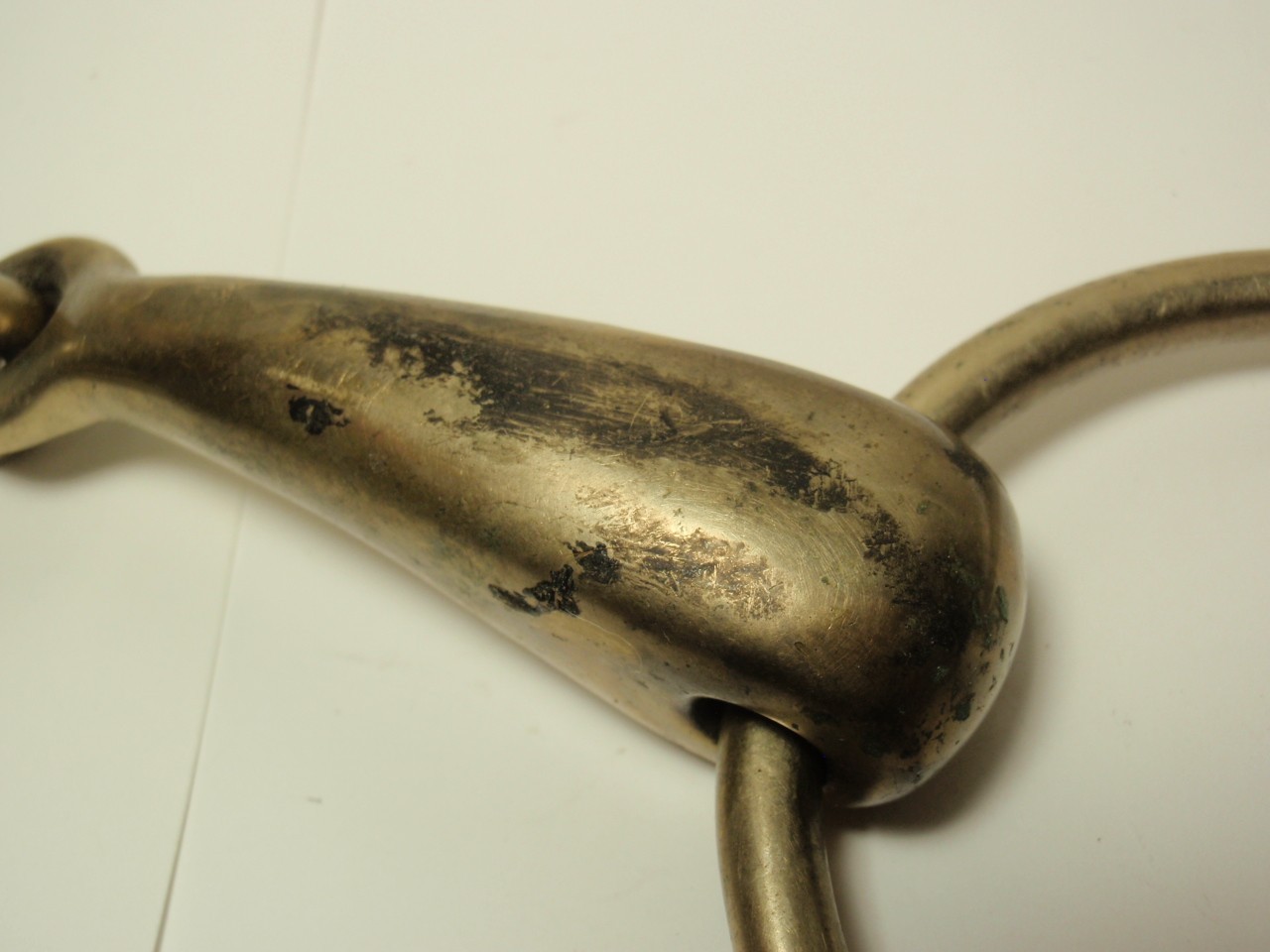 Lot 3 Equine Loose Single Joint Snaffle Ring Bit *USED*