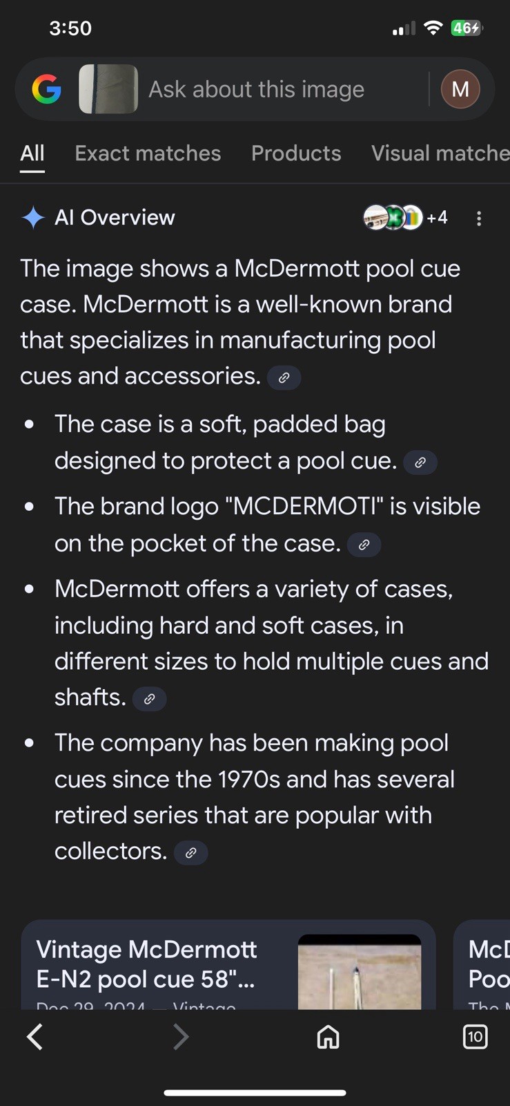McDermott Hard Pool Cue Case