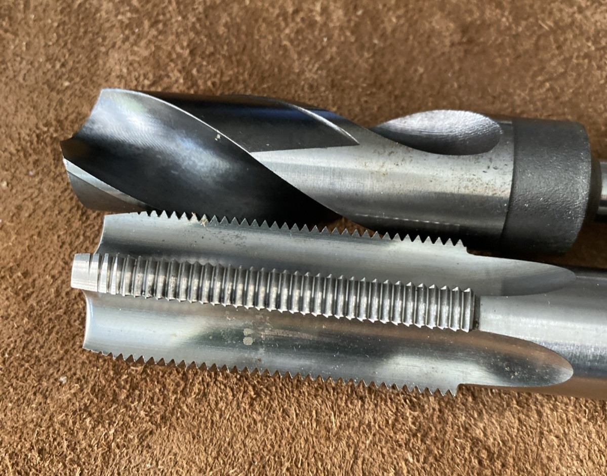 Helicoil 1-14 STI Tap + 1-1/64 Drill Bit Thread Repair Set USA HSS-V