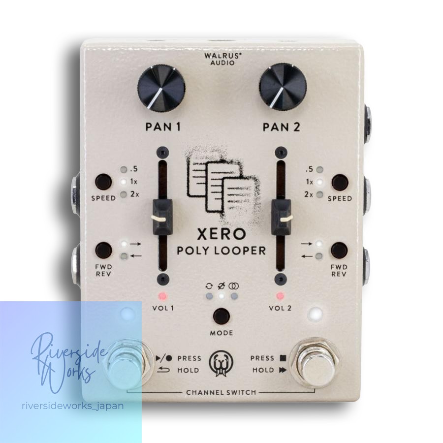 WALRUS AUDIO WAL-XPL #C Xero Polylooper Cream Dual Channel Pedal