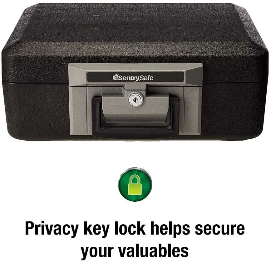 Sentrysafe Fireproof Safe Box Home Security Document Storage Chest with Key Lock