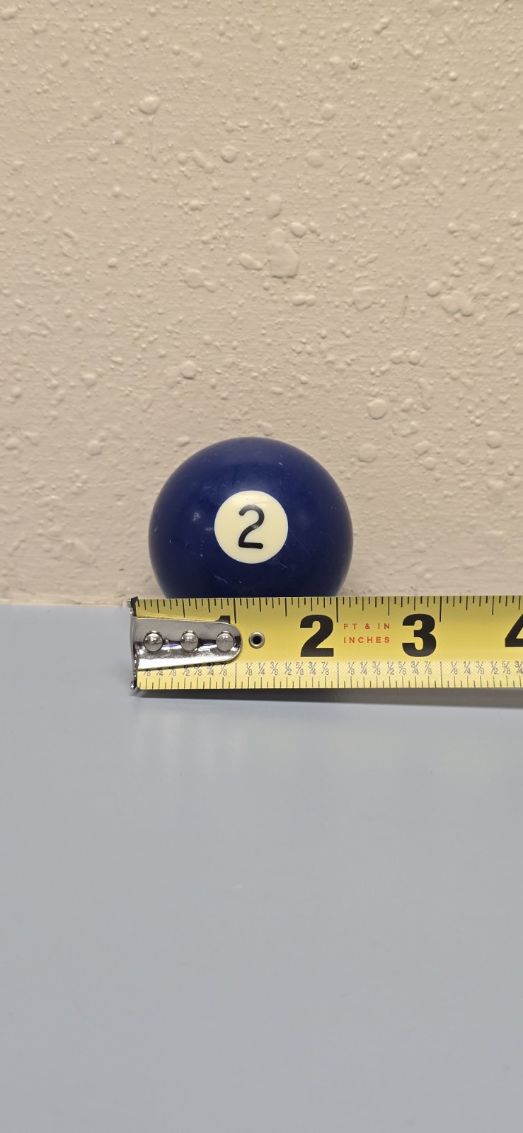 Blue Number 2 Billiard Ball Single Pool Table Replacement Accessory 2-1/4"