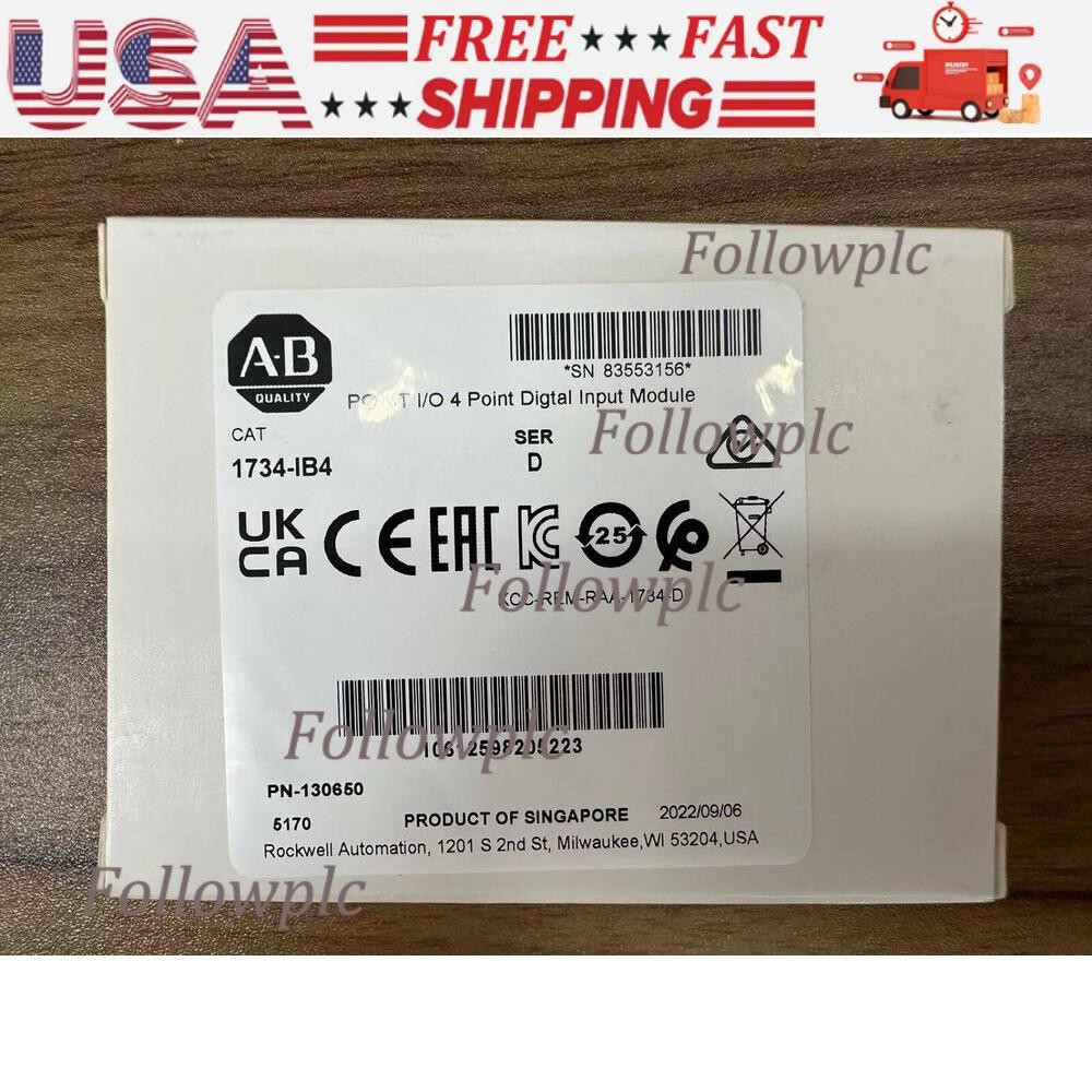 1734-IB4 Allen Bradley POINT I/O 4 Point Digital Input Module US Free Tax