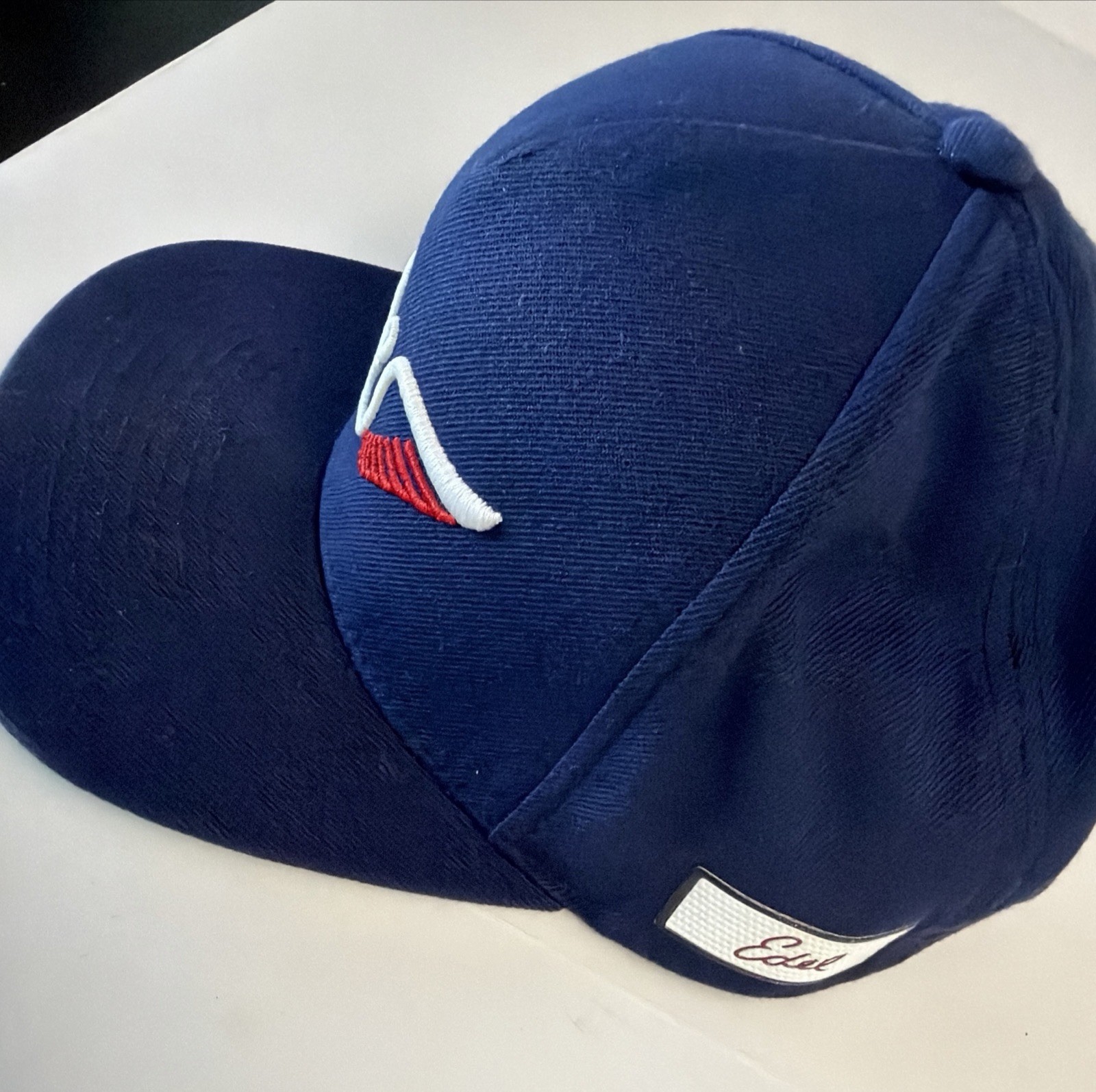 Edel Golf Wings Adjustable Blue SnapBack Hat Cap Embroidered Flat Brim
