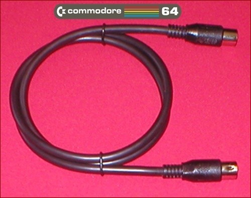 Serial Cable for the Commodore 64 Ultimate Computer Disk Drive 1541 1541-II NEW