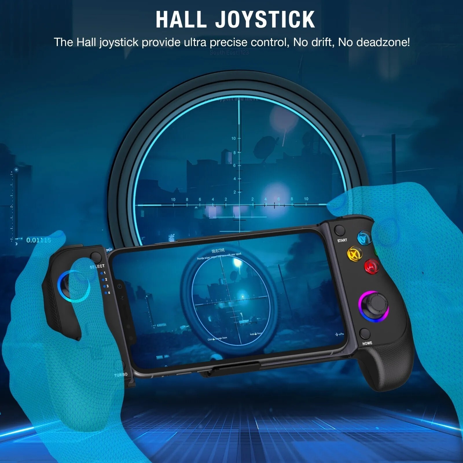 Wireless Phone Controller for iPhone/Android,Mobile Gaming Controller for iOS