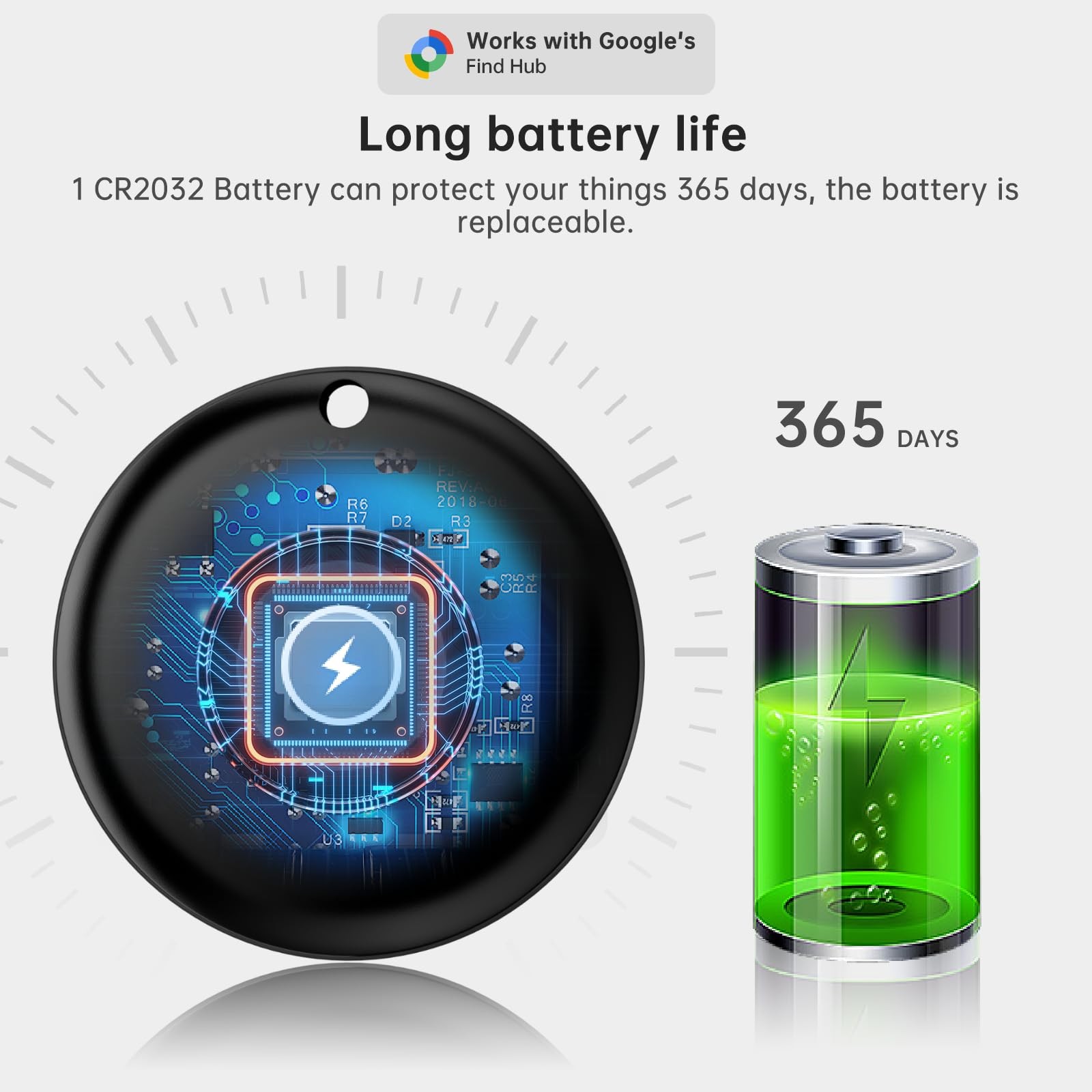Air Tracker Tag for Android（Android Only ） IP65 Waterproof Smart Tag & Item F...