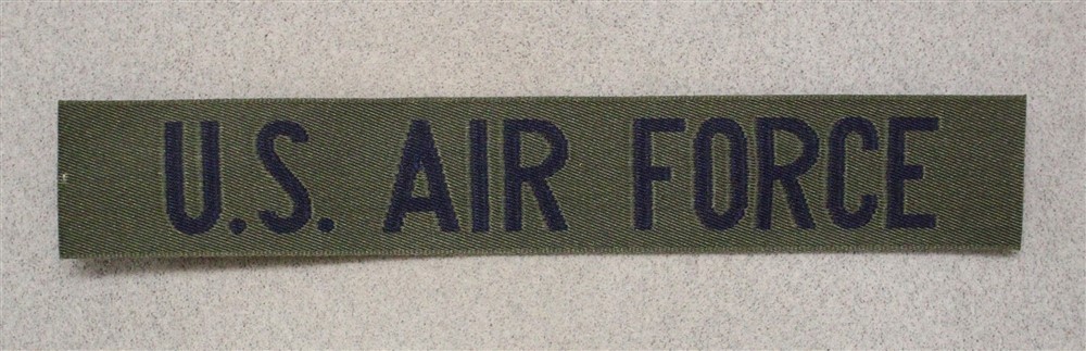 Cloth Name Tape, Pocket Title  "U.S. Air Force" - subdued, woven