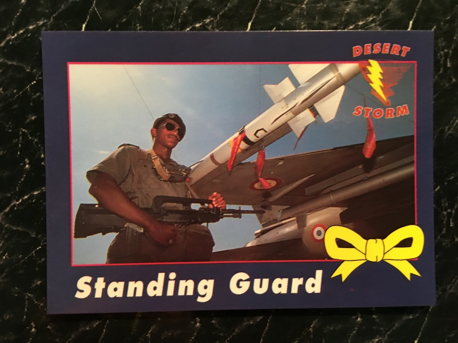 Standing Guard   DESERT STORM    Operation Yellow Ribbon     1991    Card#50