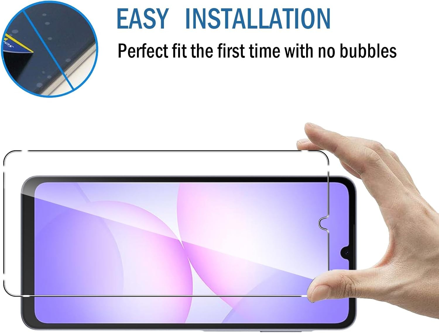 2Pack-9H Tempered Glass Screen Protector for Samsung Galaxy A07