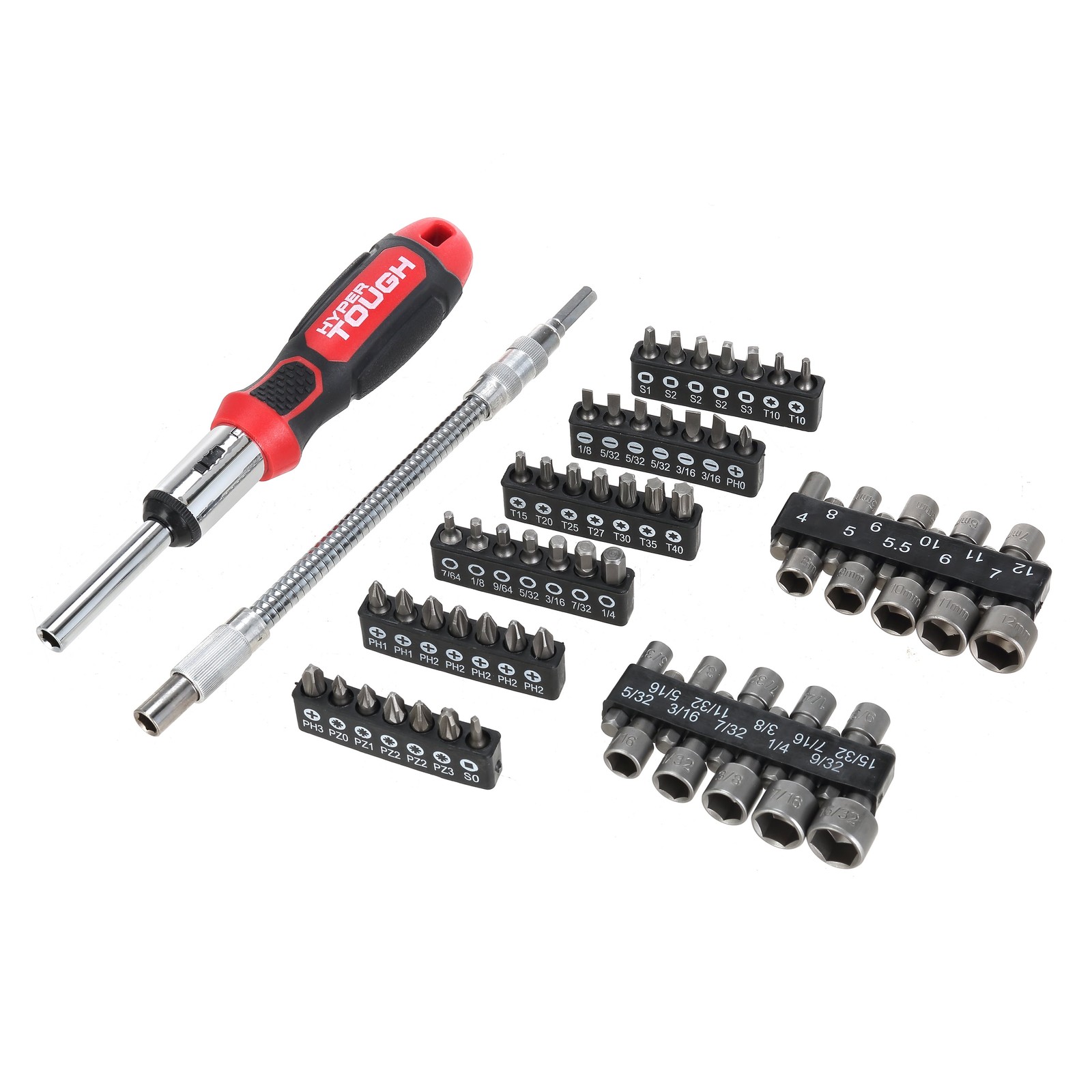 Hyper Tough 64 Piece Multi-Type Screwdriver Set